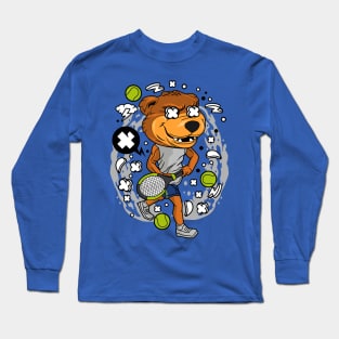 bear tennis player Long Sleeve T-Shirt